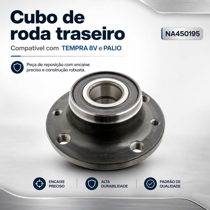 Cubo de Roda NA450195 para TEMPRA 8V, PALIO